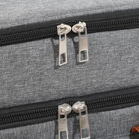 Insulated Lunch Box for Women Men Double Layer Leakproof Lunch Bag with Adjustable Shoulder Strap Waterproof Cooler Bag for Work Travel Camping Picnic