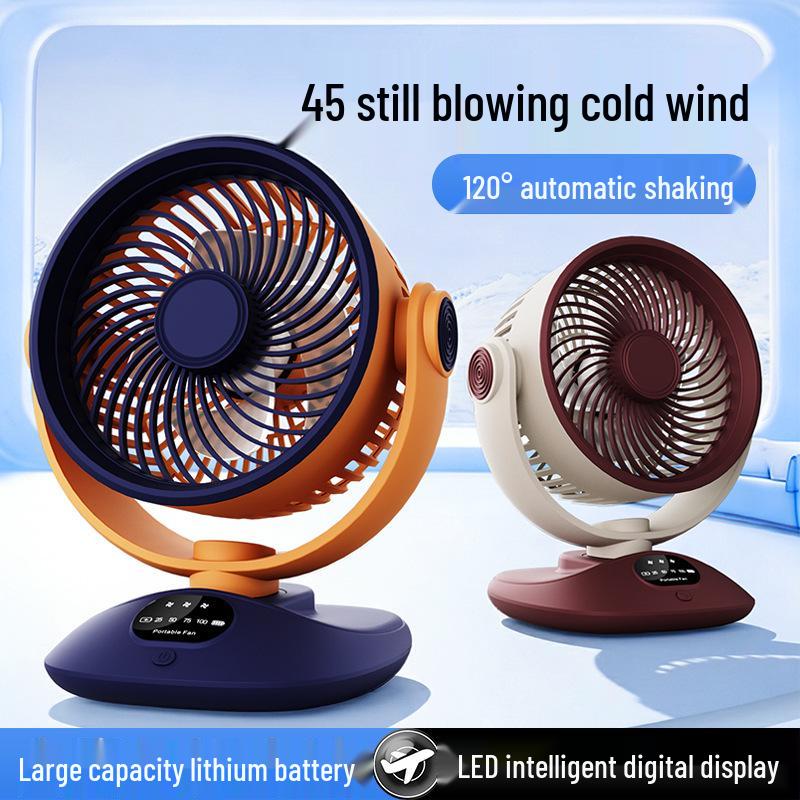 Smart Digital Timer Air Circulation Fan with Head-Shaking and Large Wind Power for Home, Office, Bedroom