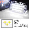 White 18-SMD Full LED License Plate Lights For Ford 1985-14 Transit MK5 MK6 MK7