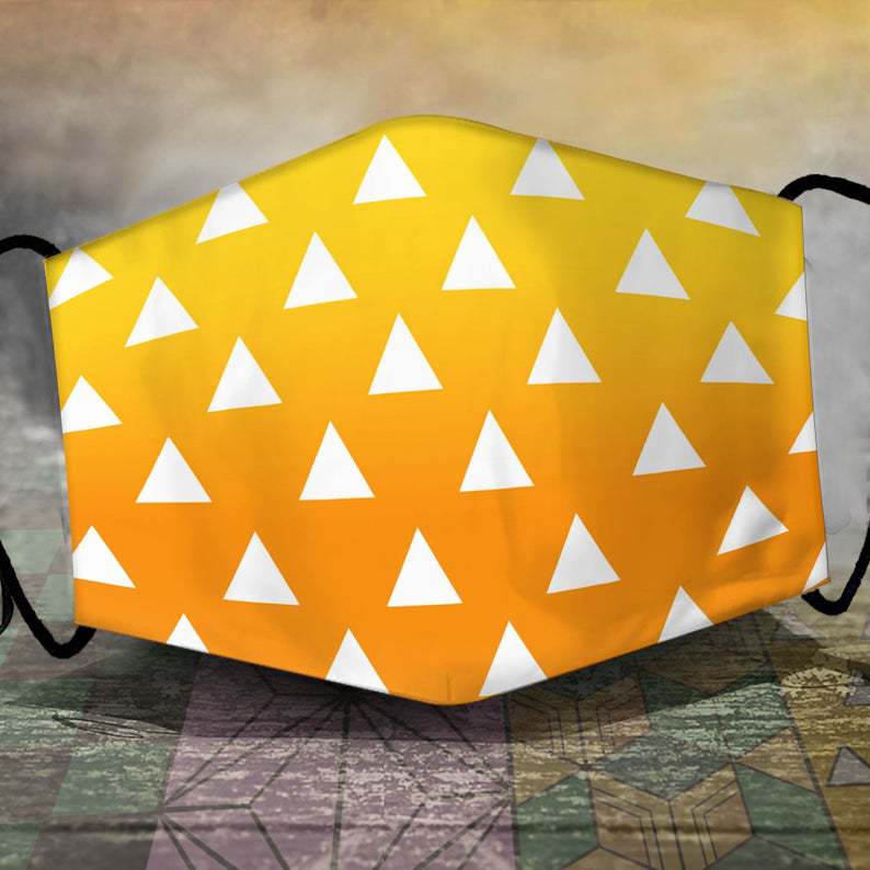 Demon Slayer Geprinte Stofdichte Masker met Filtergleuf voor Mannen en Vrouwen