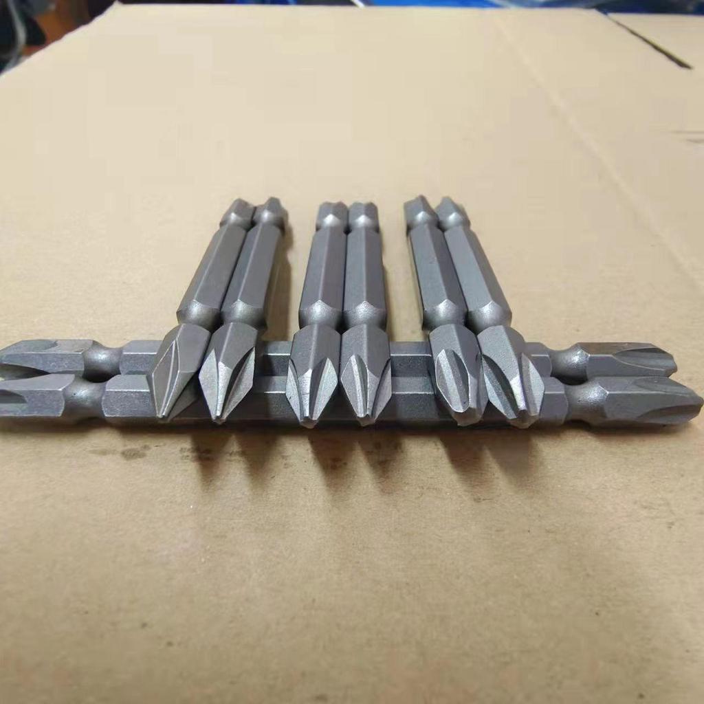 PH1/PH3 Industrial Grade Magnetic Phillips Screwdriver Bits - Pointed & Flat, High Hardness