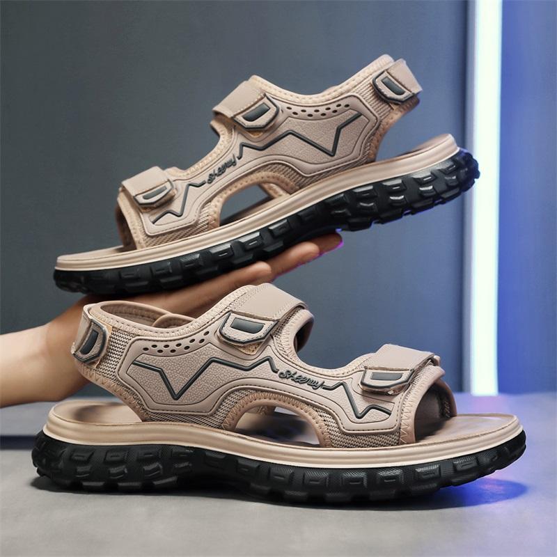 Fashion CYYTL Mens Sandals Casual Summer Shoes Beach Sneakers Outdoor Walking Comfort Luxury Designer Leather Fashion Sport Breathable