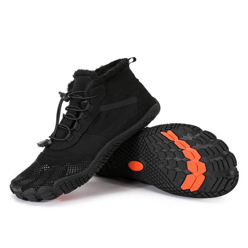 

Winter outdoor velvet hiking shoes five-finger cotton shoes sports cycling warm thickened cotton shoes men s and women s hiking shoes 35