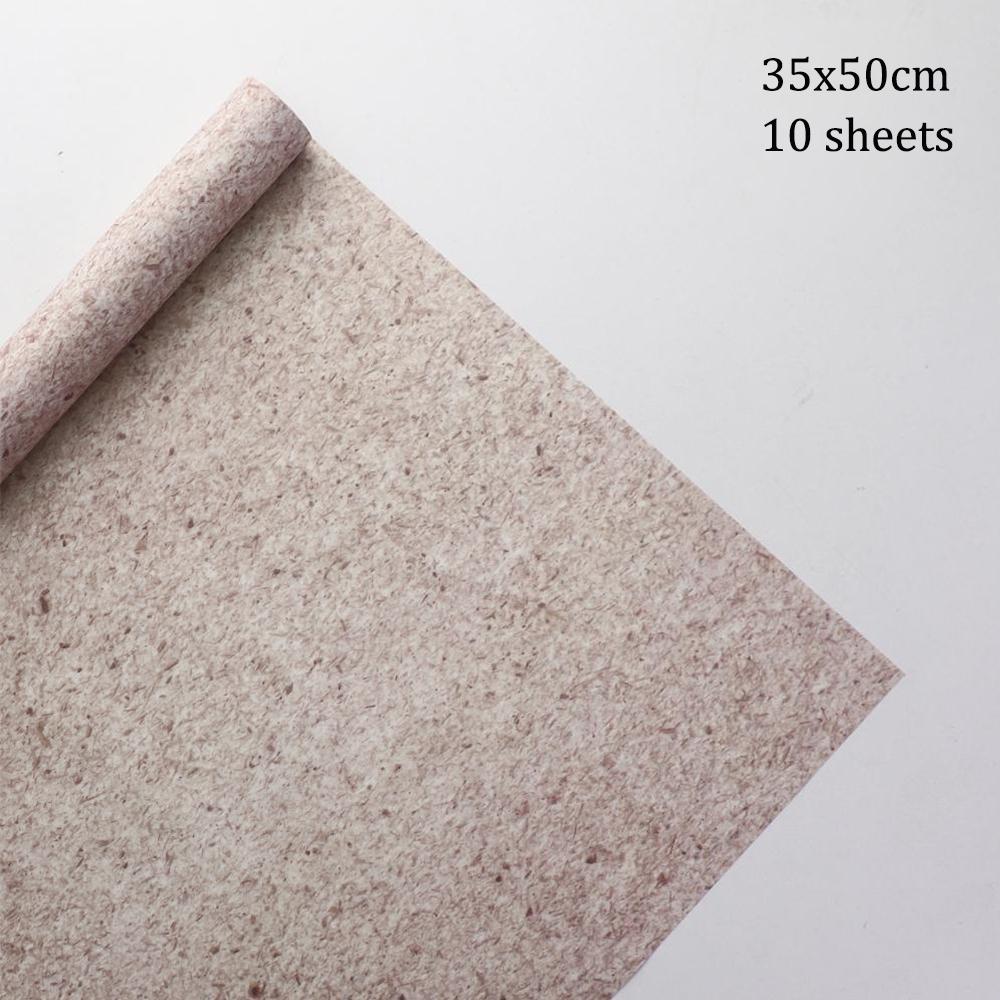 10 sheets/pack Maillard Series Kraft Paper Foldable Wrapping Gift Packing Paper DIY Festival Gift Wrapping Paper For Flowers