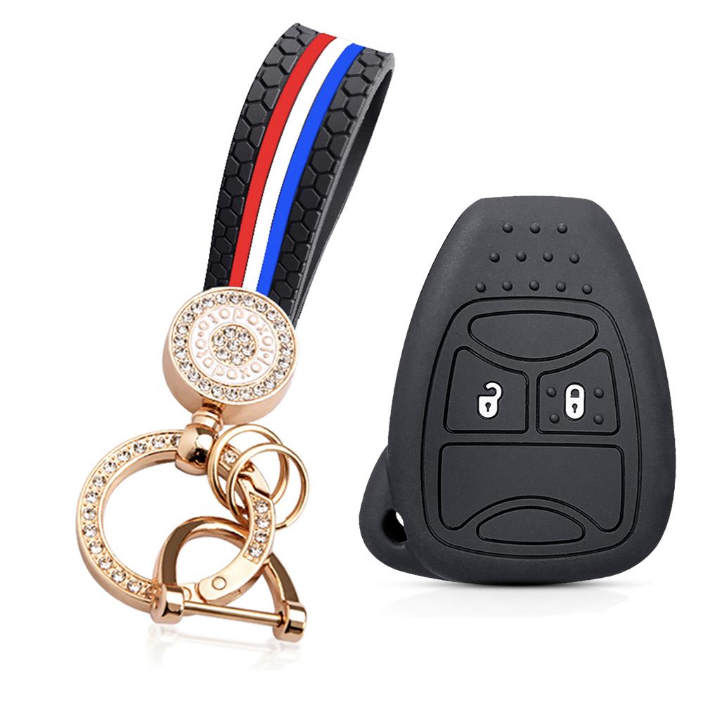 For Dodge Avenger Caliber Cool Bo For Jeep Grand Cherokee Compass Patriot For Chrysler 300c Voyager PT Cruiser Key Case Cover
