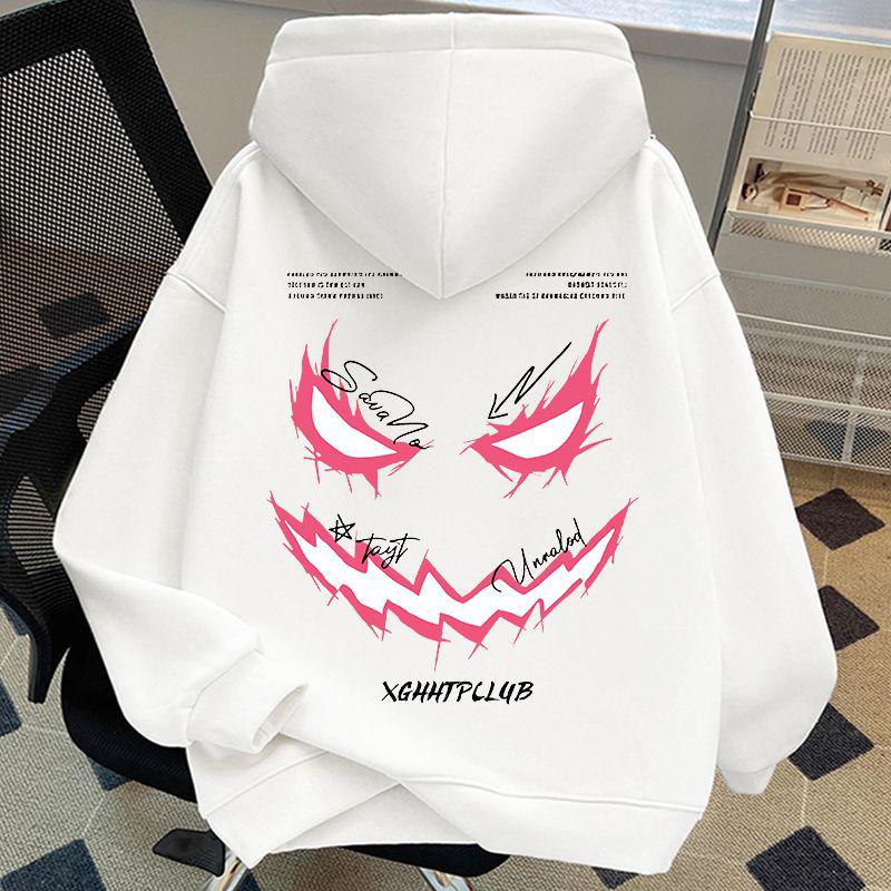 Женское худи оверсайз на флисовой подкладке Куртка в американском стиле плотная теплая с длинным рукавом 3XL 1790₽