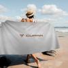 1pc Simple striped beach towel, quick drying absorbent swimming towel, multi-functional beach towel for beach swimming yoga