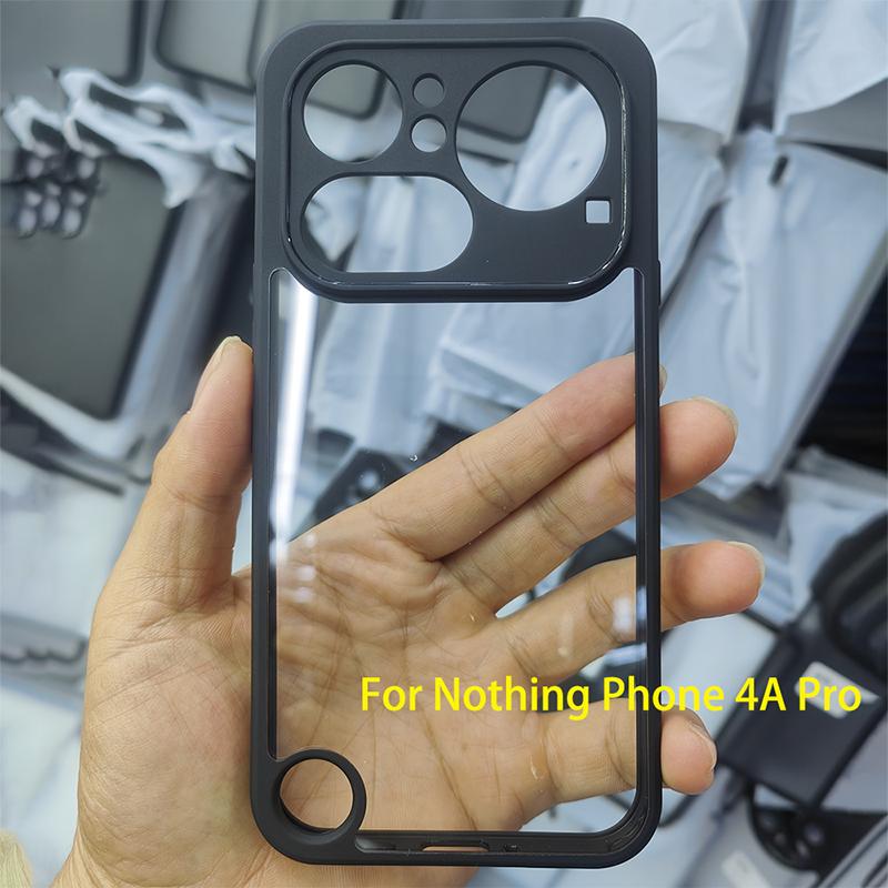 

For Nothing Phone 4a and Nothing Phone 4a Pro Case Ultra Clear Matte Edge Drop-proof Built-in Airbag Non-yellowing Phone Cover Pc + tpu