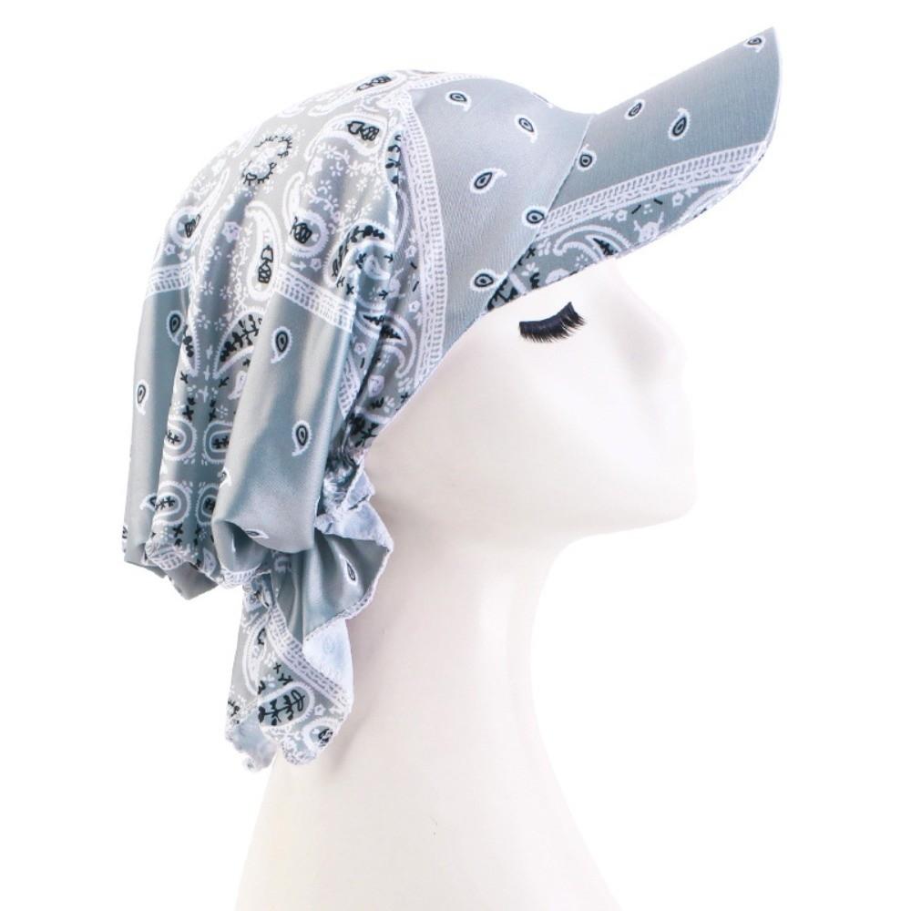Paisley Print Hijab Caps Adjustable Amoeba Turban Headscarf Hat New Baseball Cap  Outdoor Sunshade