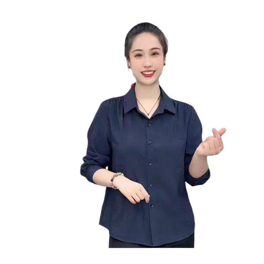 2026 Spring/Autumn Elegant Long Sleeve Slimming Loose Shirt for Women