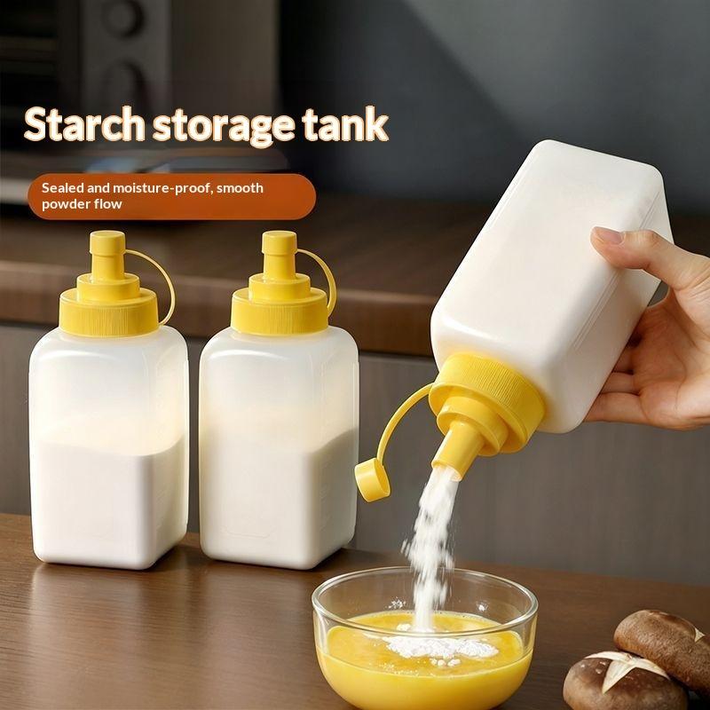Plastic Powder Dispenser Bottles With Seal Moisture Proof And Smooth Pouring Perfect For Kitchen Cooking Baking Food Storage