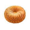 Nordic Minimalist Round Cream Plush Embroidered Throw Pillow for Sofa