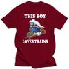 This Boy Loves Train Driver Lover T Shirts Graphic Cotton Streetwear Short Sleeve Birthday Gifts Summer Style T-shirt Men
