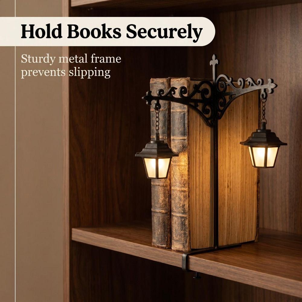 Vintage Bücherregal Geist Licht Weiß Bücherregal Lampe Bücherregal Laterne Licht Weihnachten