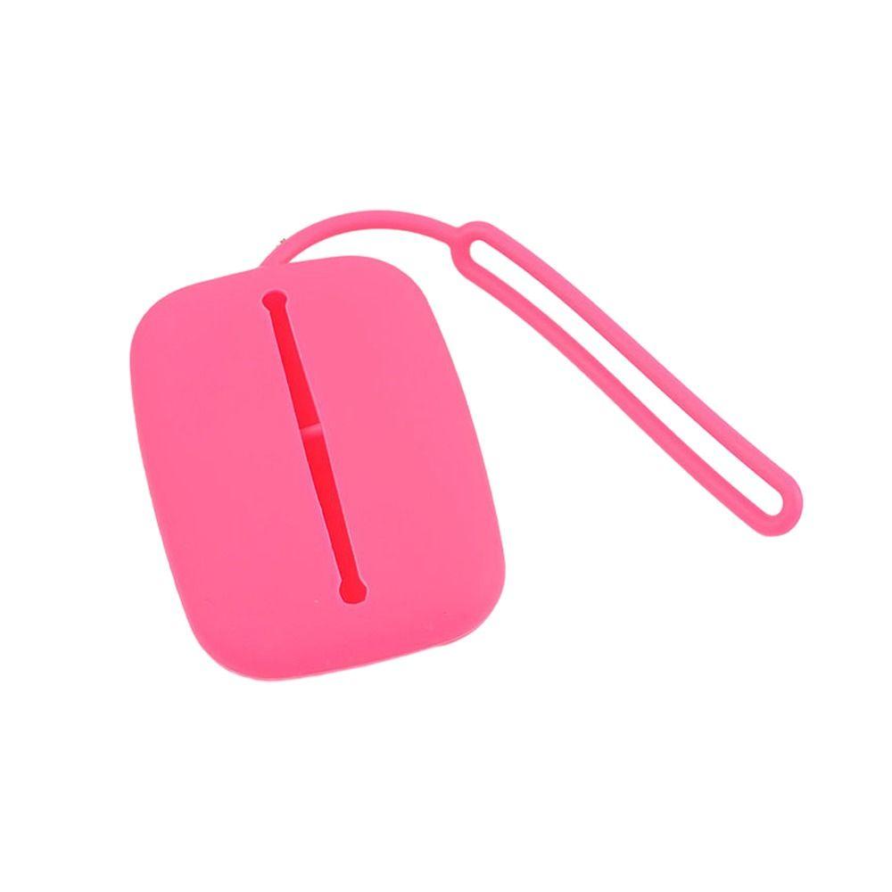 Small Card Case Silicone Card Holder Pure Color Students Bus Card Cover  Female/Girls