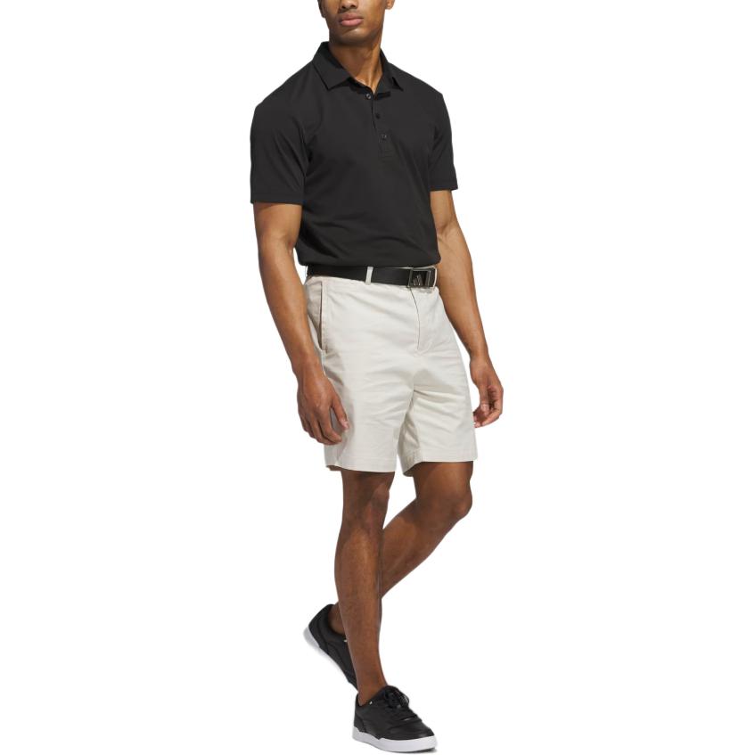 adidas Ultimate365 Golf Twistknit Tour Mode Einfach Weich Vielseitig Kurzarm Poloshirt Herren Oberteile Schwarz JN9081