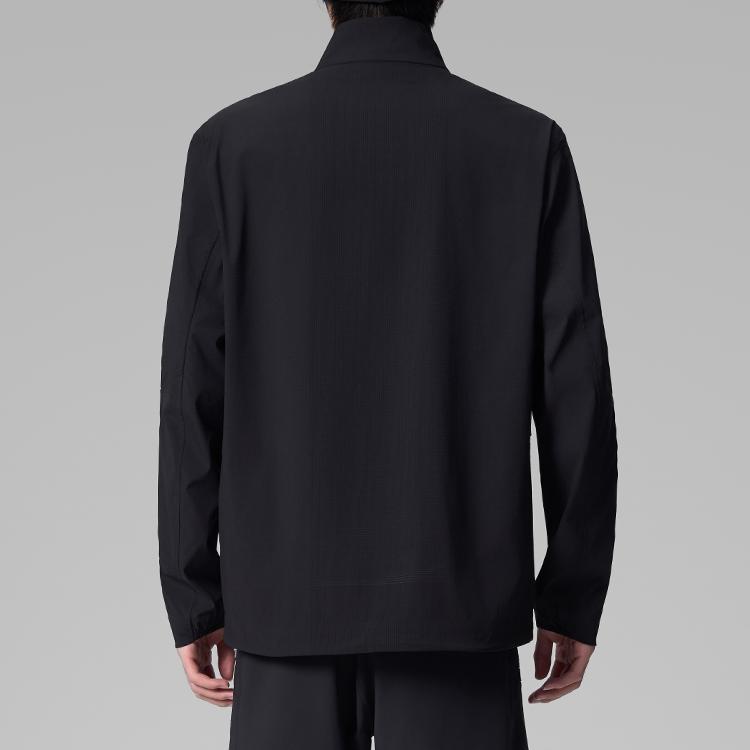 SAUCONY Woven Stand Collar Solid Color Long Sleeve Jacket Unisex Jacket SA2250WJ72C-BK001