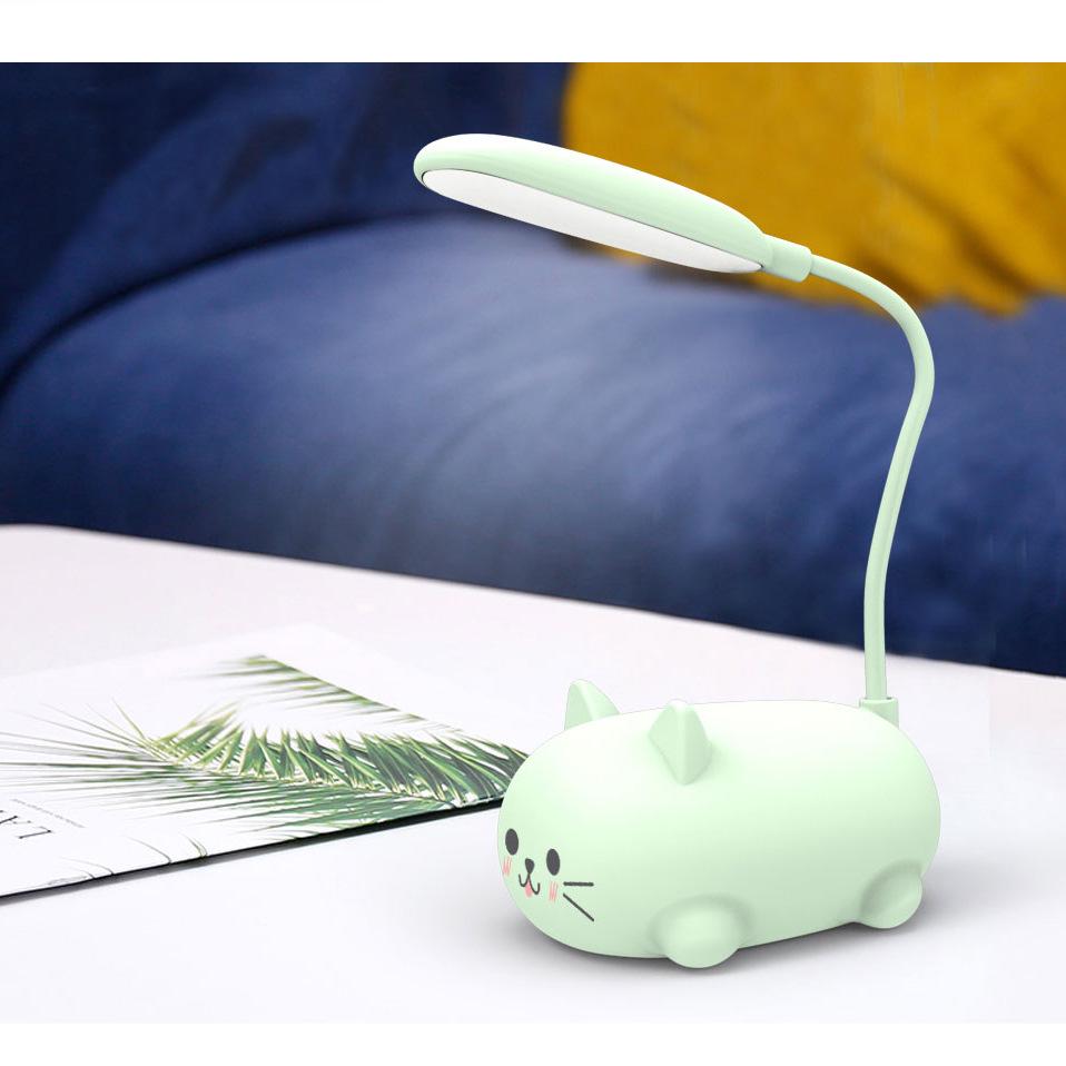 Creative Cartoon LED Foldable Table Lamp - USB Rechargeable Eye-Protecting Book Light