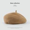 Australian Wool Beret British Retro Female Autumn and Winter Painter Hat Showing Face Small and Warm Fashion Hat