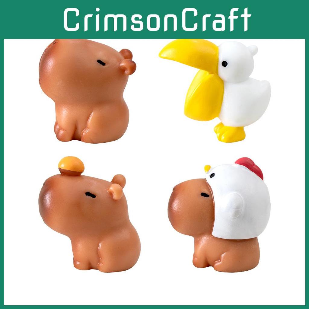 Niedliche Capybara Mini-Figur Blind Box Dekorationen Kunstharz Handwerk Spielzeug Auto Schreibtisch Ornament