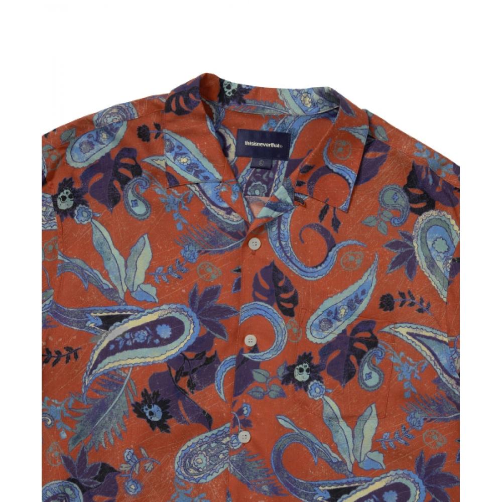 Thisisneverthat Weird PaiSley S S Shirt Red