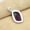 Amethyst Edelstein 925 Sterling Silber handgemachter Schmuck Damen Anhänger für Geschenke