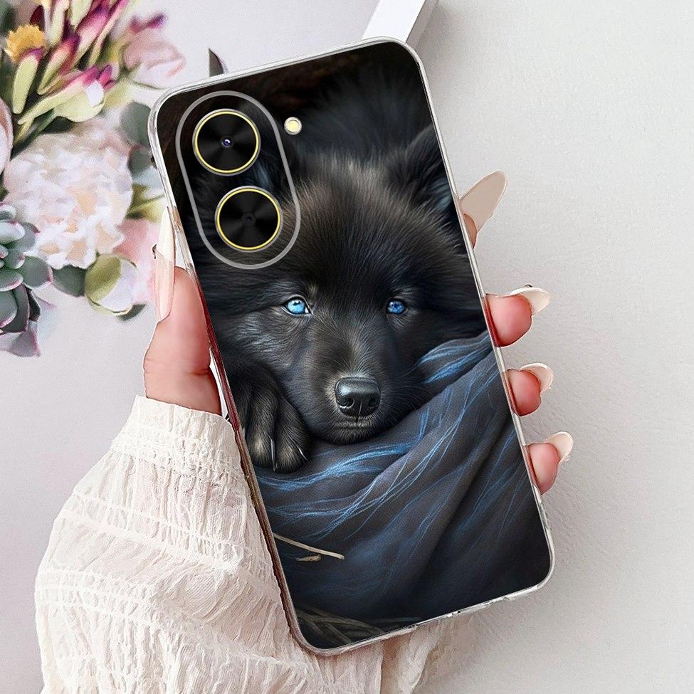For Redmi A5 NFC 5G Case Cover Clear Luxury Kawaii Cute Cat Fashion Flowers Funny Painted Soft Phone Case For Redme A5 NFC 5G
