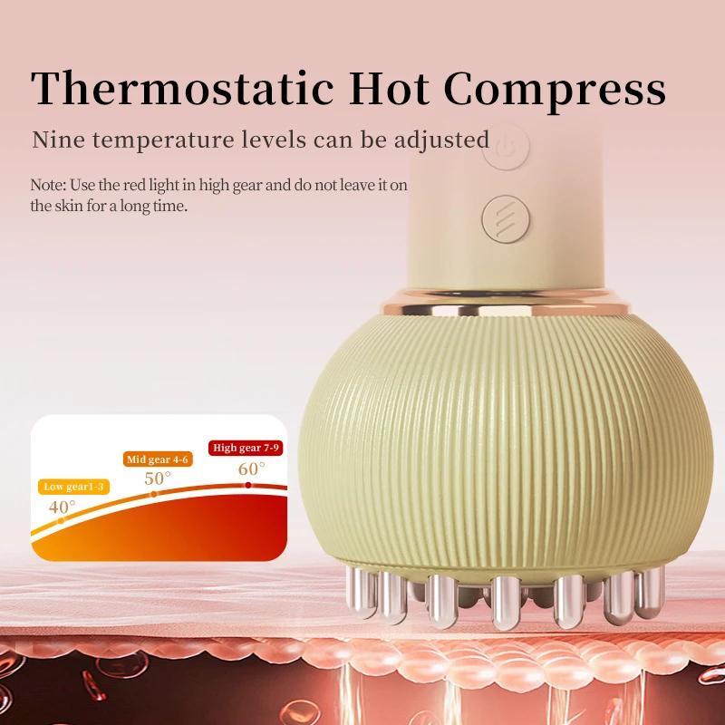 Cordless Electric Cupping Massager Hot Compress Scraping Device Negative Pressure Detox Body Acupoints heating meridian dredging