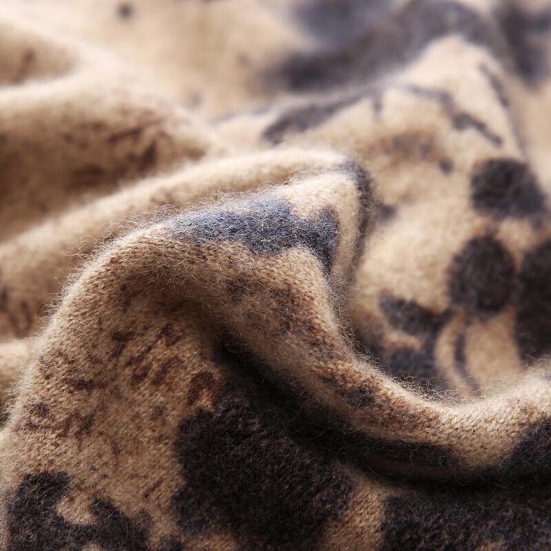 Women's Retro Print Pure Cashmere Cardigan