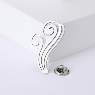 Fashion Creative Smooth Stainless Steel Cloud Brooch Temperament Cute Clothing Accessories Alloy Brooch
