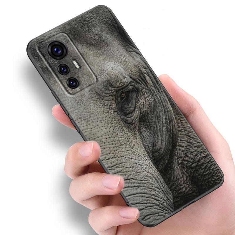 Animal Elephant Black Silicone Phone Case For Xiaomi Mi 9 SE 8 10T 11 12 13 Lite 9T 11T 12S 12T 13T 14 Pro 5G NE 11i 12X