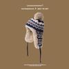 Winter girls sweet and cute plush thickened plush ear protectors knitted hat warm wool hat men