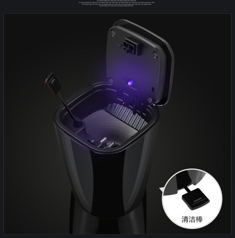 Car Ashtray Smokeless Storage Box with LED Light for KIA Sportage Rio Ceed Picanto K5 K9 Sorento auto Accessories rubbishIH0