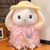 Hooded Little White Rabbit Doll Plush Toy Little Rabbit Rabbit Snow Rabbit Doll Children's Company Soothing Doll