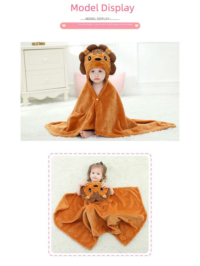 MICHLEY Neugeborenen-Flanell-Nickerchendecke für Kinder