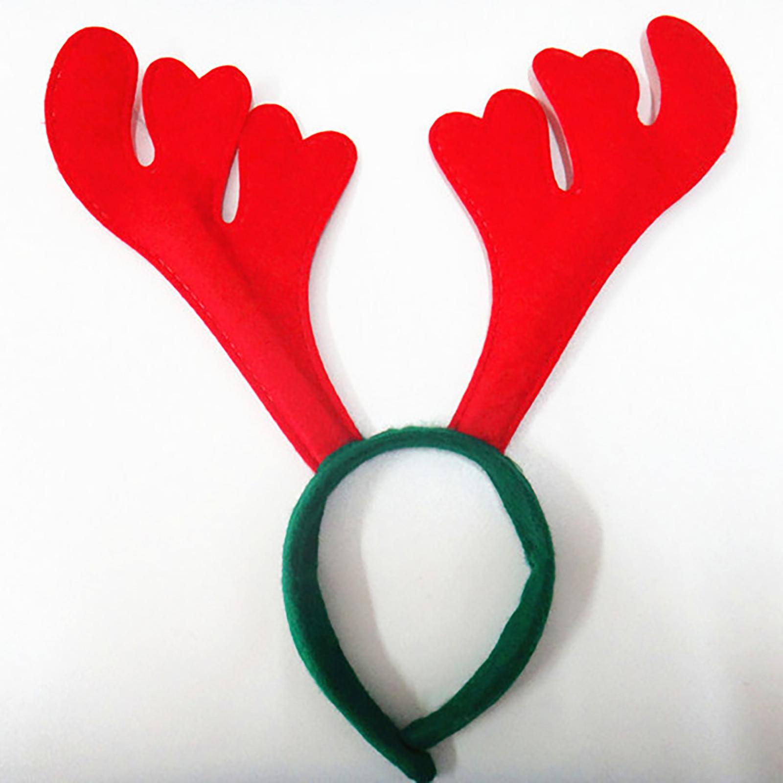 Christmas Party Reindeer Antler Headband with Bell and Snowflake Decorations Festive Holiday Costume Accessory for Adults and Kids