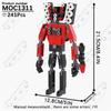 MOOXI Animeserie Skibidi Toalett Figurer Monitorfolk Lydmann Byggeklosser Modell MOC Kloss DIY Montessori Leke Barnegaver