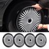Set 4 Pezzi Copricerchi Auto 16 Pollici Eleganti Clip-On ABS R16 Sostituzione per la Maggior Parte di Auto Camion SUV