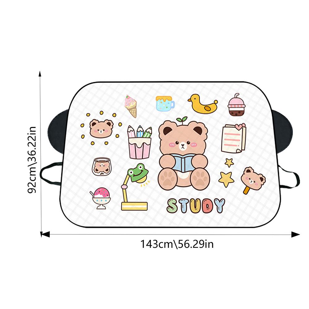 Snow Windshield Cover Cartoon Pattern Automotive Windshield Snow Covers Multi-purpose Car Accessories For Cars Trucks SUV MPV