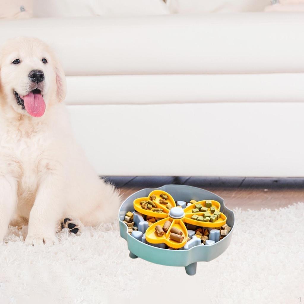 Slow Feeder Dog Bowl Elevated Cat Down Eating Enrichment Toy Puzzle Feeding Dish
