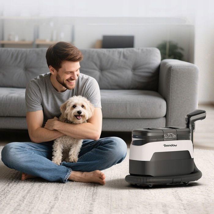 Nettoyeur de tapis - Teendow C6 MAX - 1650 W - 12 000 Pa - Nettoyeur vapeur - Convient pour les tapis, les canapés et les voitures