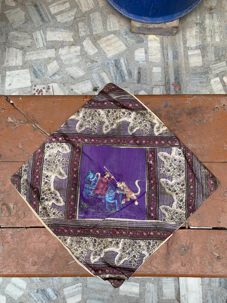 Hand Embroidered Cotton Pillow Cover: Bohemian Decorative Cushion 40