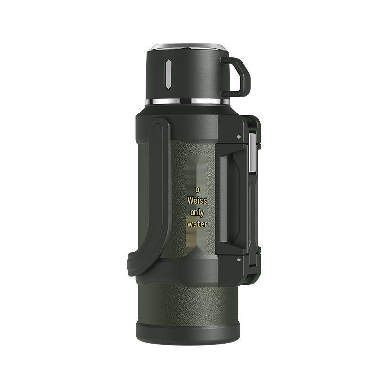 Large Capacity 304 Stainless Steel Insulated Travel Kettle with Tea Infuser for Outdoor and Construction Site Use