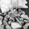 Nordic Viking Axe Skull Necklace 350