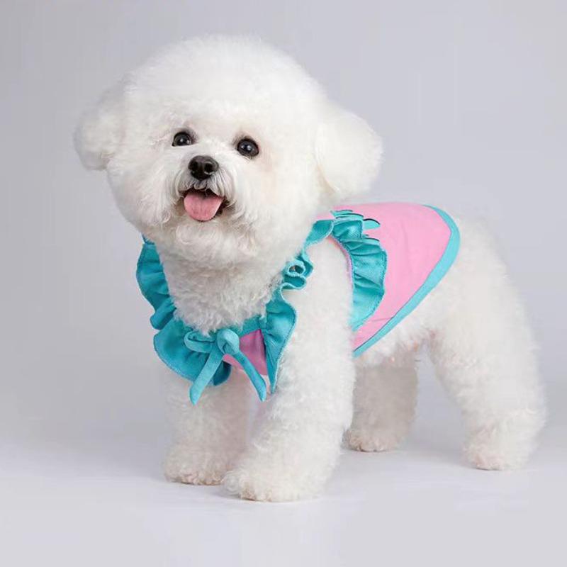 Pet Cat Dog Clothes New Small Dog Schnauzer French Fight Small Dog Spring and Summer Thin Vest
