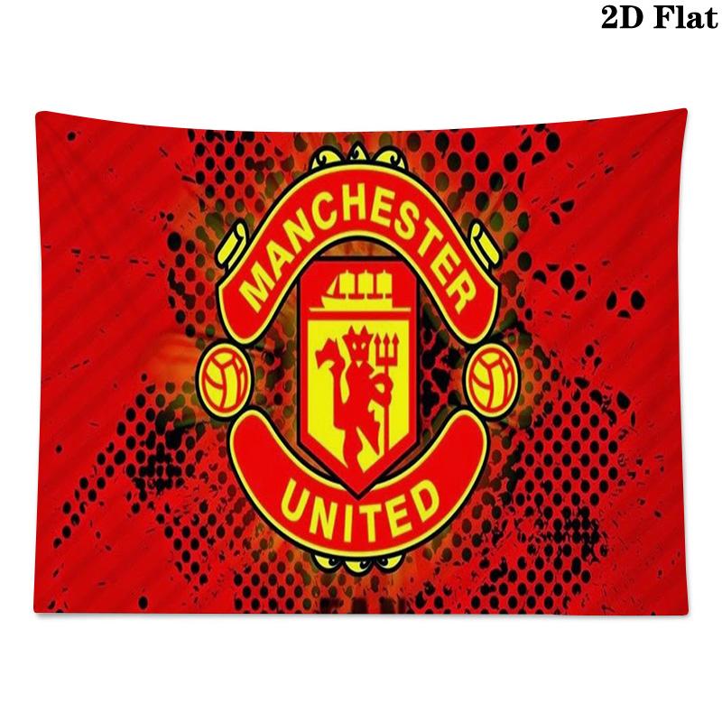 Manchester United Wall Tapestry Aesthetic Wall Hanging Printed Fabric Blanket Decorative Tapestries for Bedroom Living Room Home Decor