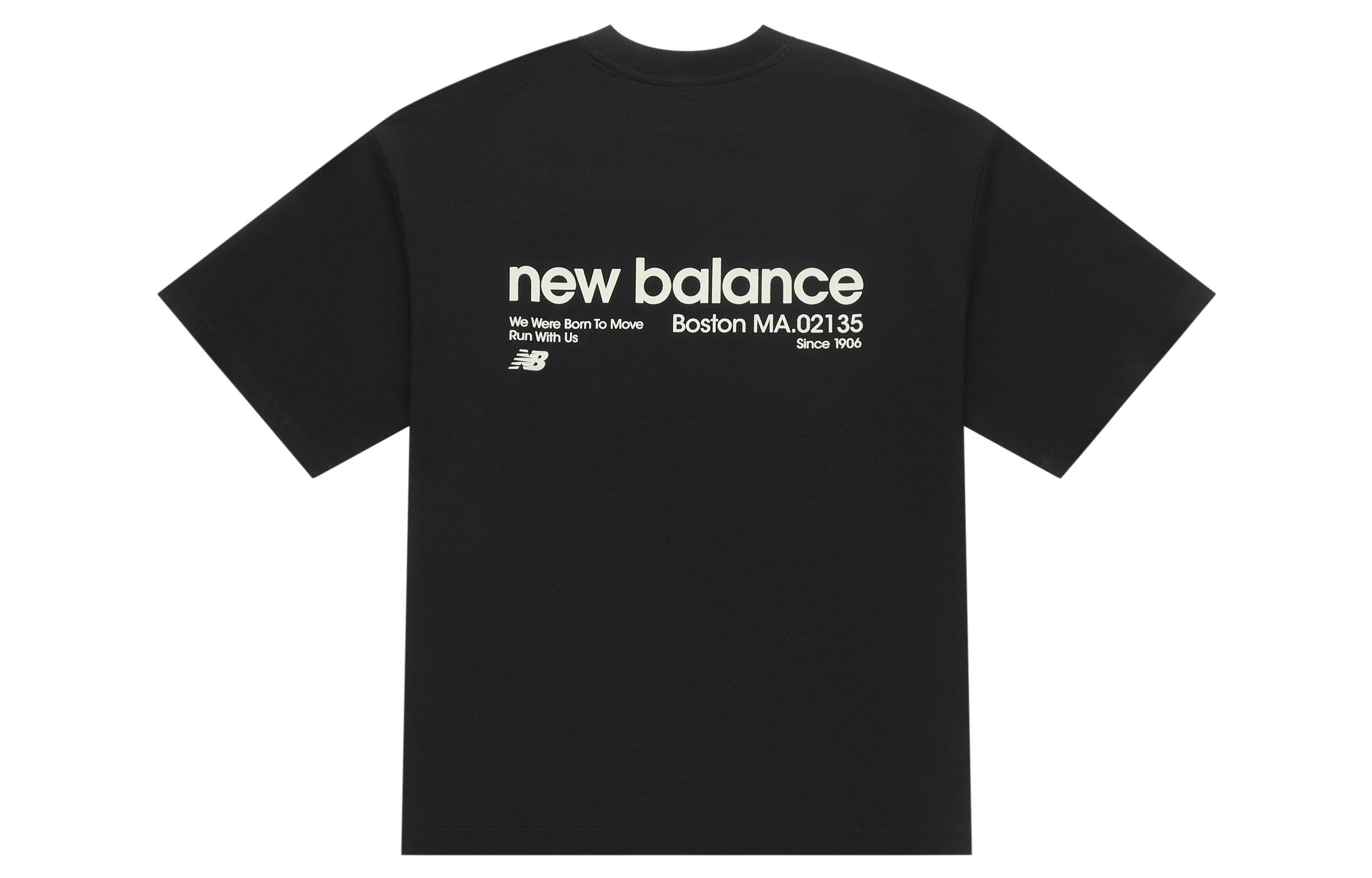 New Balance Shifted T Shirt Unisex Black AMT52300-BK L