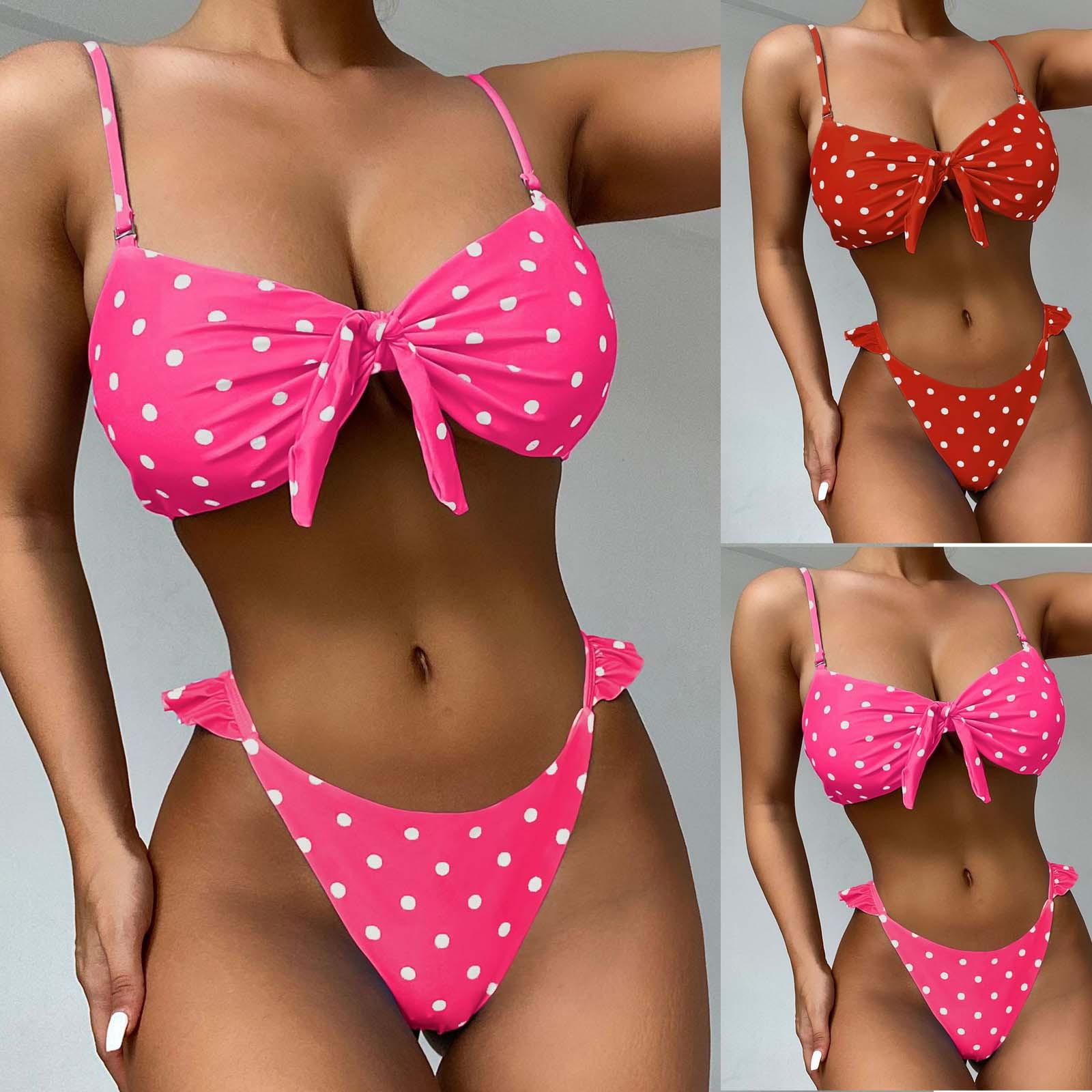 

Женская мода из двух частей с принтом бикини Купальники Пляжная одежда Купальник