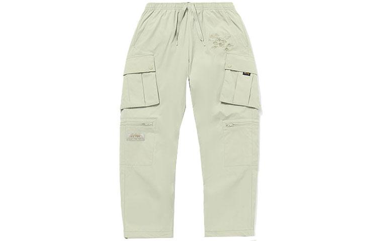 Li Ning x GUGONG·BAOYUNLOU Sports Fashion Collection Cargo Pants Unisex Ma Gray Green AKXQ541-3 XL