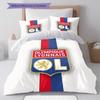 OL Logo Bedding Quilt Set Quilt Cover Pillowcase Home Decoration Birthday Gift (1 * Duvet Cover + 2 * Pillowcase, Without Core)